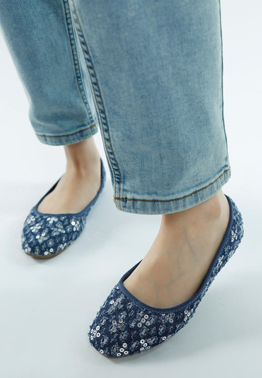 Sujet Sequin Ballet Flats - Tigbul's Variety Fashion Shop