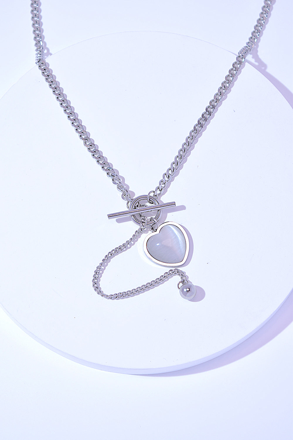 Titanium Steel Heart Necklace - Tigbul's Variety Fashion Shop