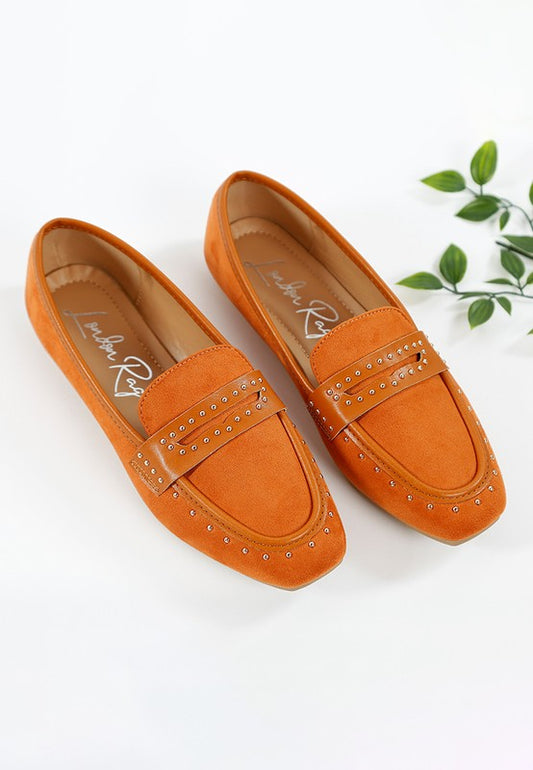 Lumina Penny Strap Studded Loafers - Tigbul's Variety Fashion Shop