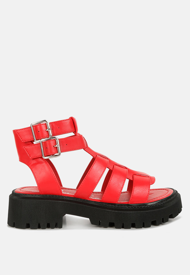 Dewey Chunky Gladiator Sandals - Tigbul's Variety Fashion Shop