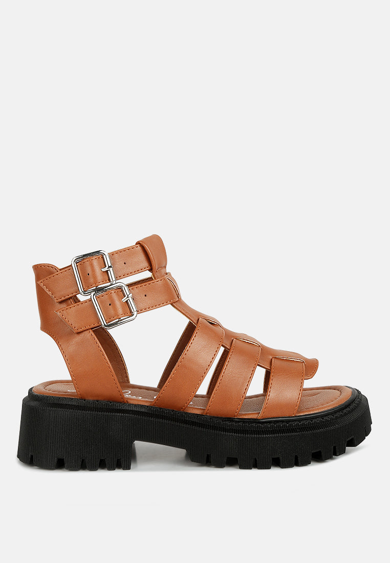 Dewey Chunky Gladiator Sandals - Tigbul's Variety Fashion Shop