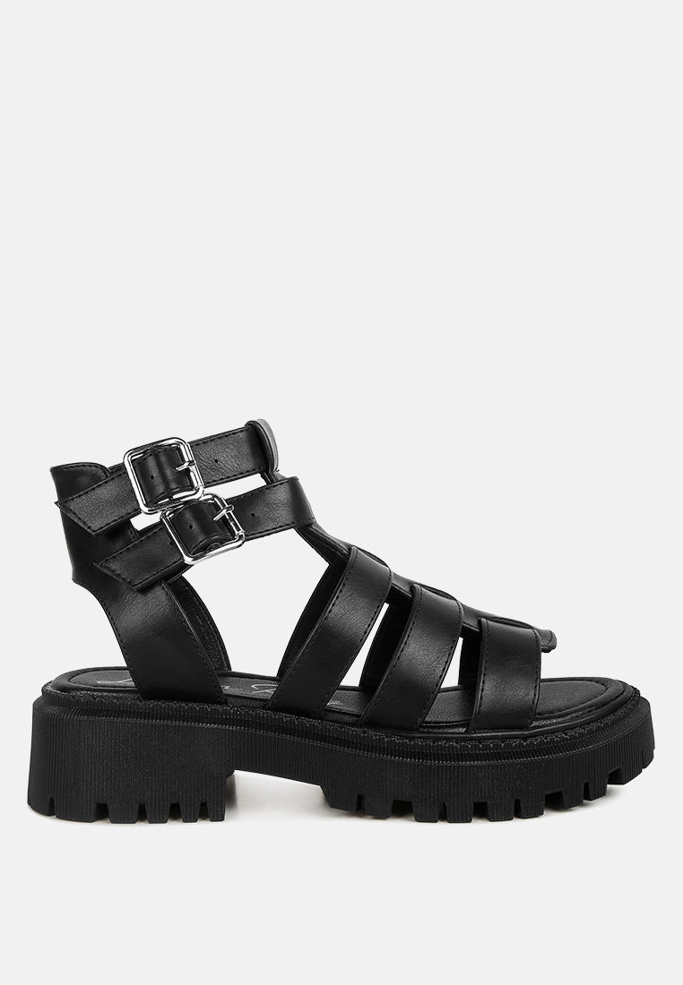 Dewey Chunky Gladiator Sandals - Tigbul's Variety Fashion Shop