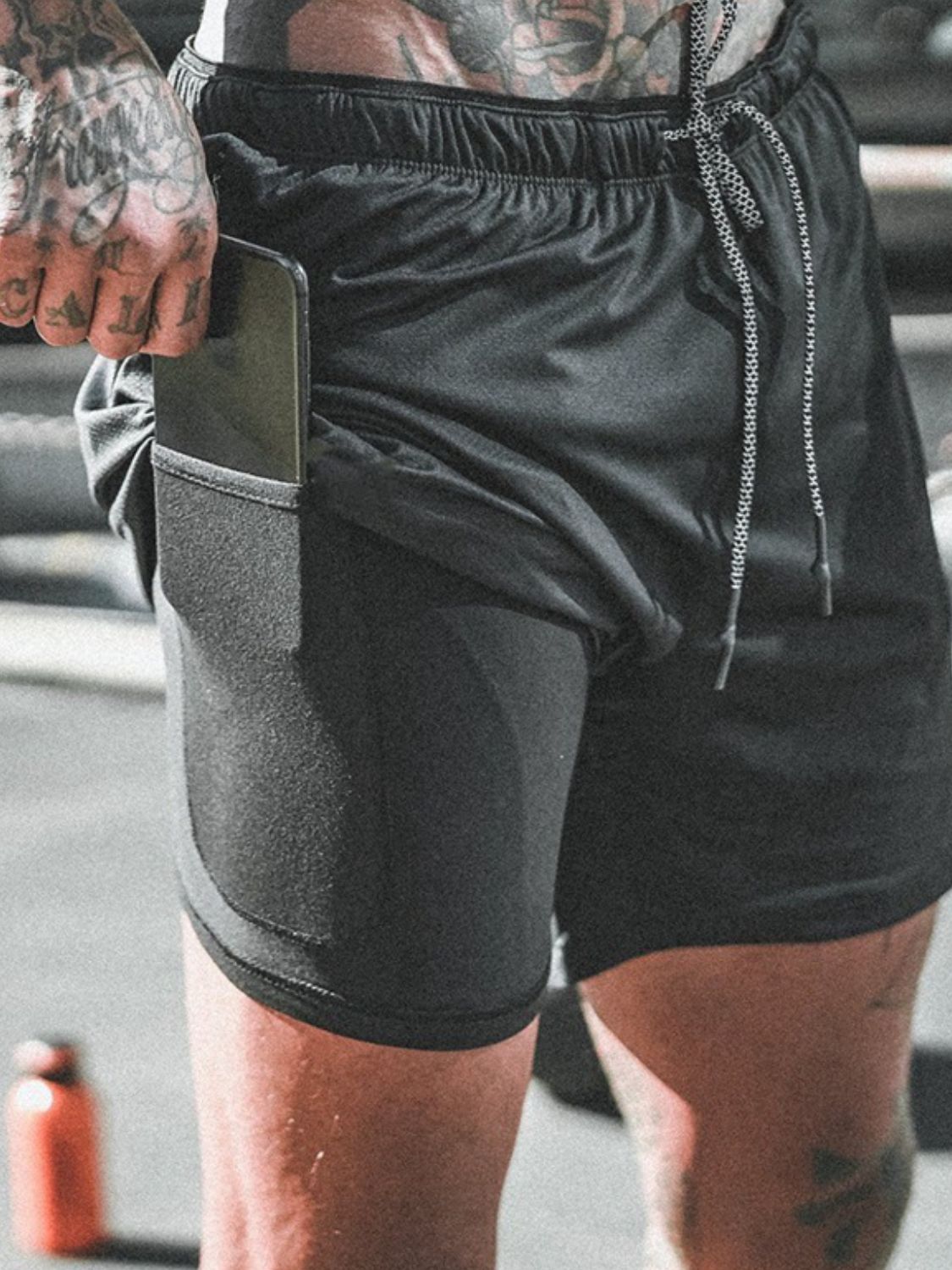 Men's Plus Size Drawstring Active Shorts - Tigbul's Variety Fashion Shop