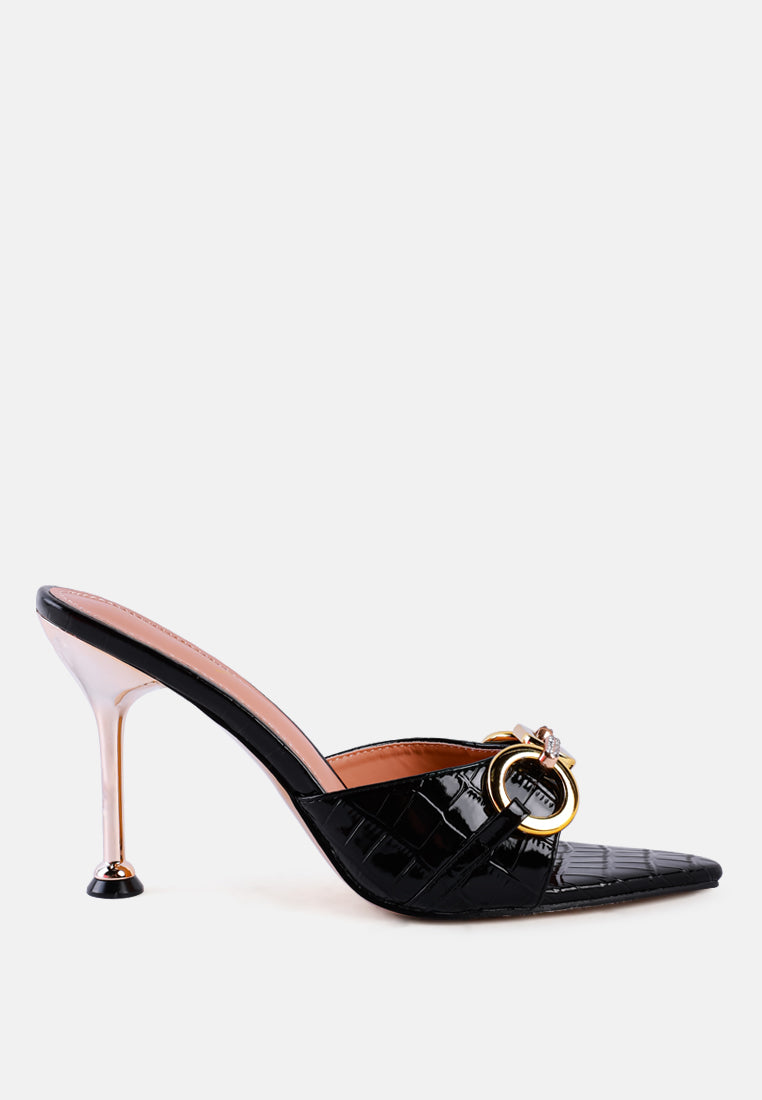 Drippin Hot Croc Patent Faux Leather Sandals - Tigbul's Variety Fashion Shop