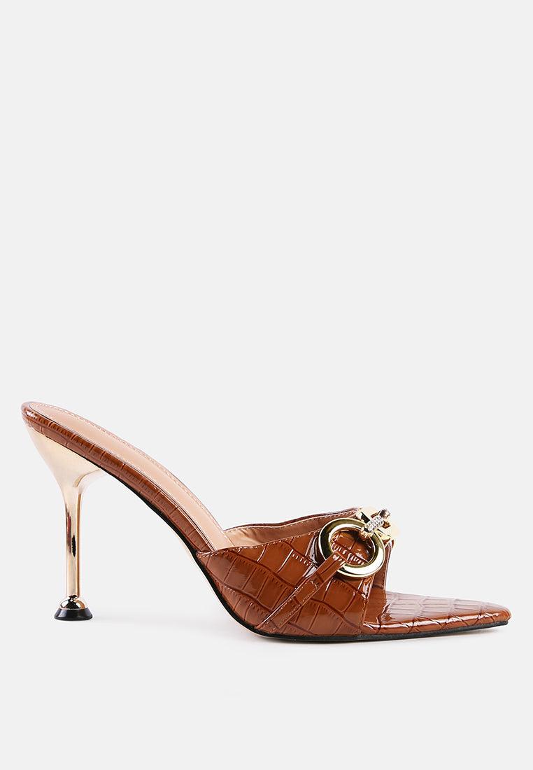 Drippin Hot Croc Patent Faux Leather Sandals - Tigbul's Variety Fashion Shop