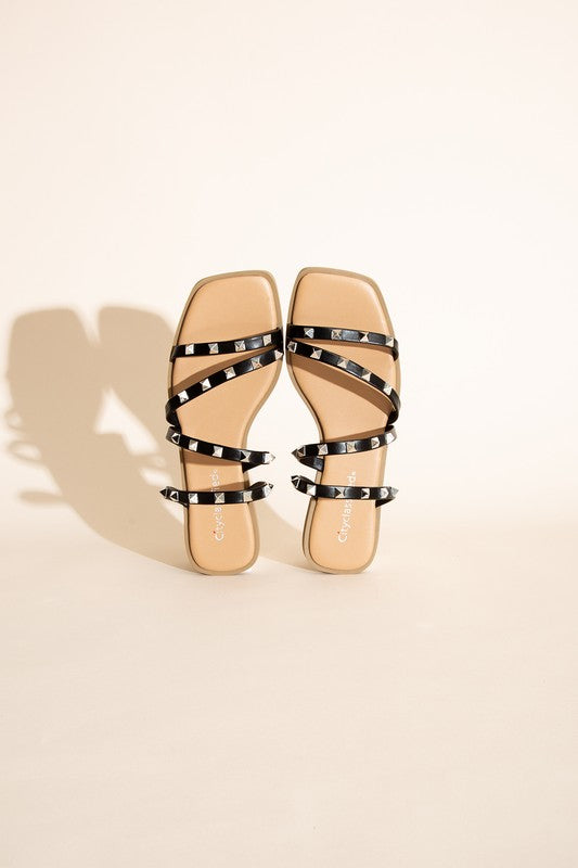 TEMIRA-S Stud Flat Slides - Tigbuls Variety Fashion