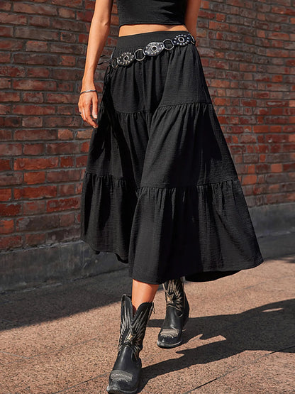 Tiered Midi Skirt - Tigbul's Variety Fashion Shop