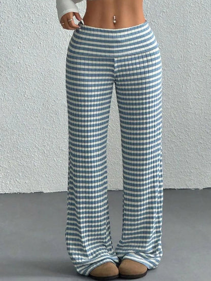 Striped Wide Leg Pants - Tigbul's Variety Fashion Shop