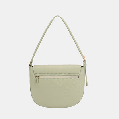 David Jones Metal Buckle Shoulder Bag - Tigbul's Variety Fashion Shop