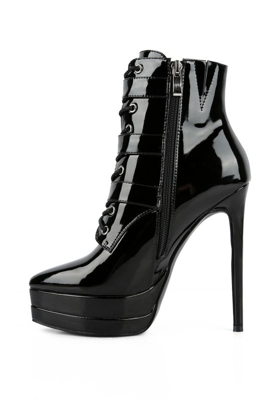 High Heeled Patent PU Stiletto Boot - Tigbuls Variety Fashion