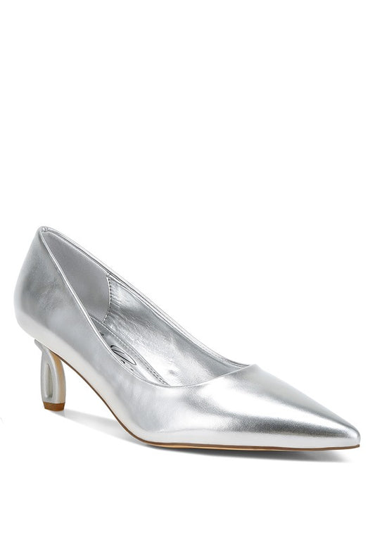 Tagetes Metallic Fantasy Heel Pumps - Tigbul's Variety Fashion Shop