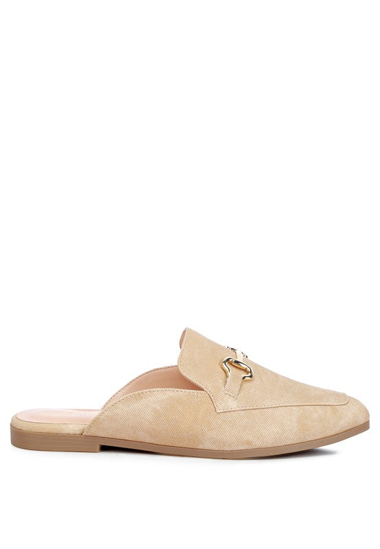 Horsebit Slip On Mules - Tigbuls Variety Fashion