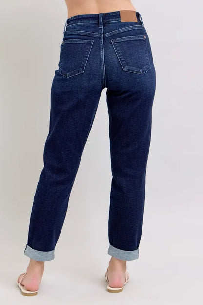 Judy Blue High Waist Boyfriend Jeans - Tigbul's Variety Fashion Shop