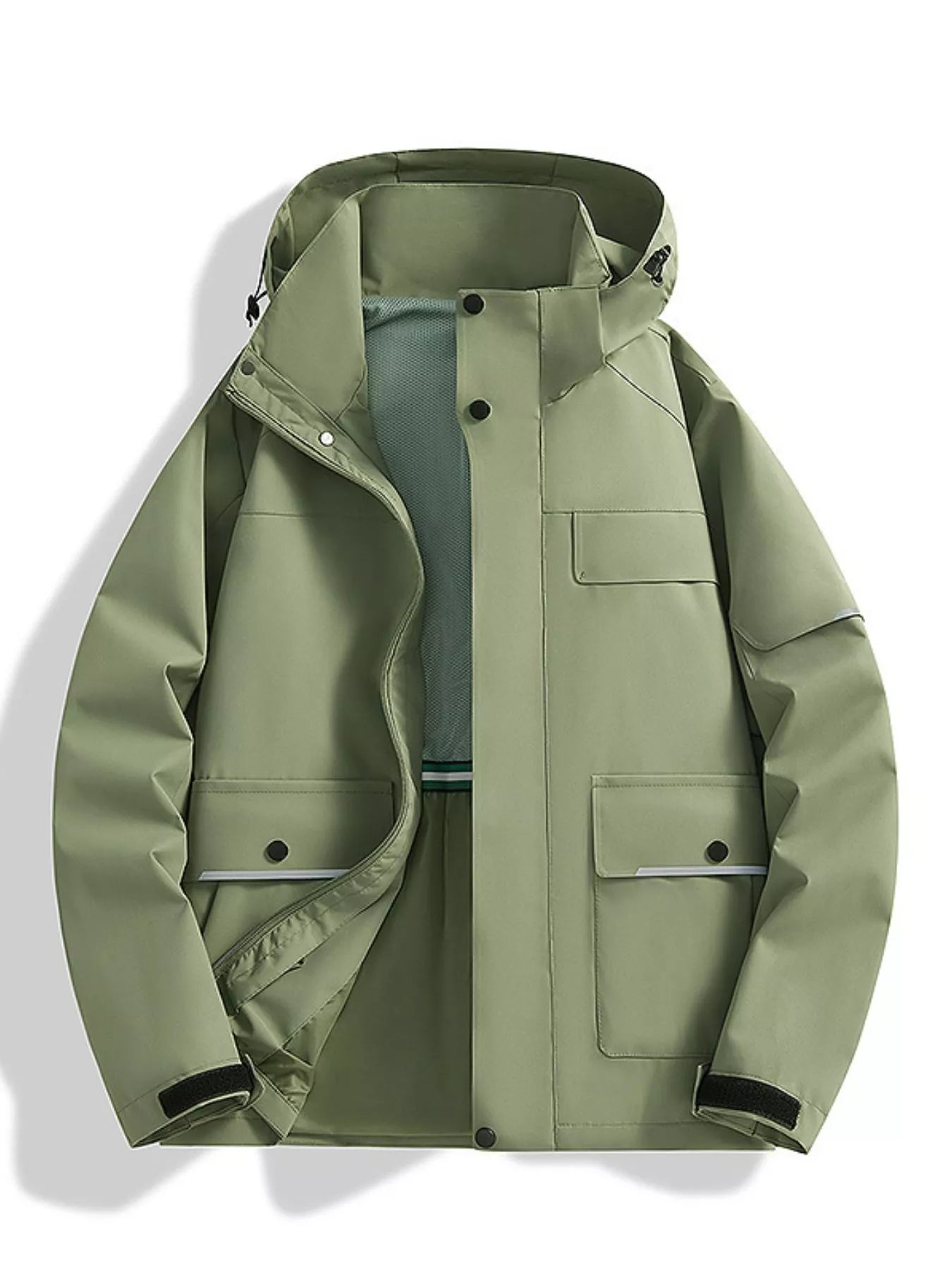 Men's Color Block Windproof Outdoor Jacket Small to Plus Size - Tigbuls