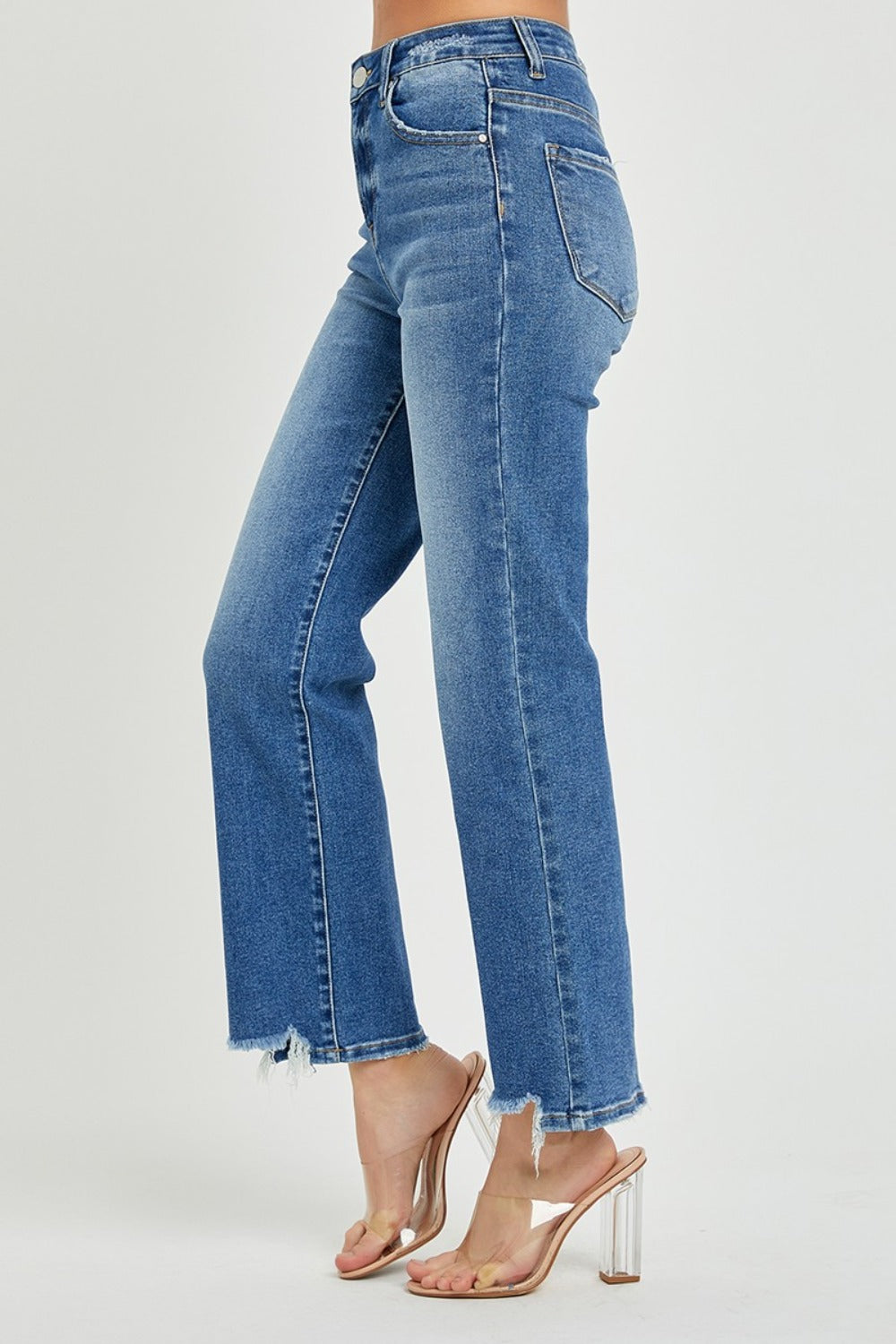 RISEN High Rise Straight Jeans - Tigbul's Variety Fashion Shop