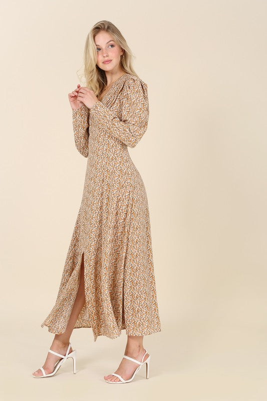 Fit and Flare floral maxi dress - Tigbuls Variety Fashion