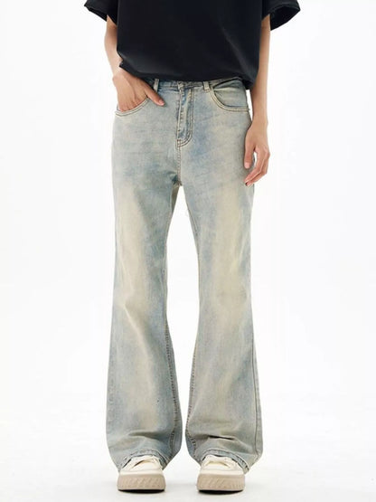 Men's Wash Flare Jeans - Tigbul's Variety Fashion Shop