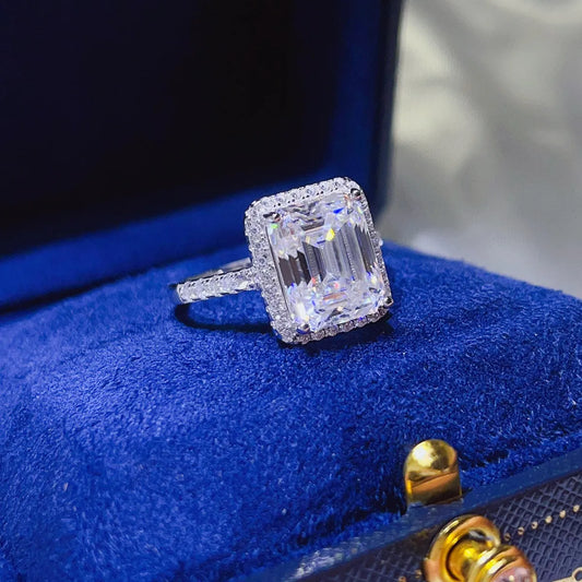 5 Carat Moissanite 925 Sterling Silver Ring - Tigbul's Variety Fashion Shop