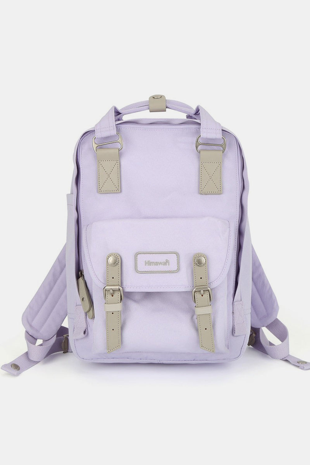 Himawari Contrast Water and Scratch-Resistant Nylon Backpack Bag - Tigbul's Variety Fashion Shop