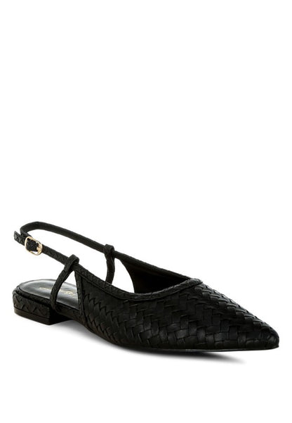 Kurina Woven Slingback Sandals - Tigbul's Variety Fashion Shop