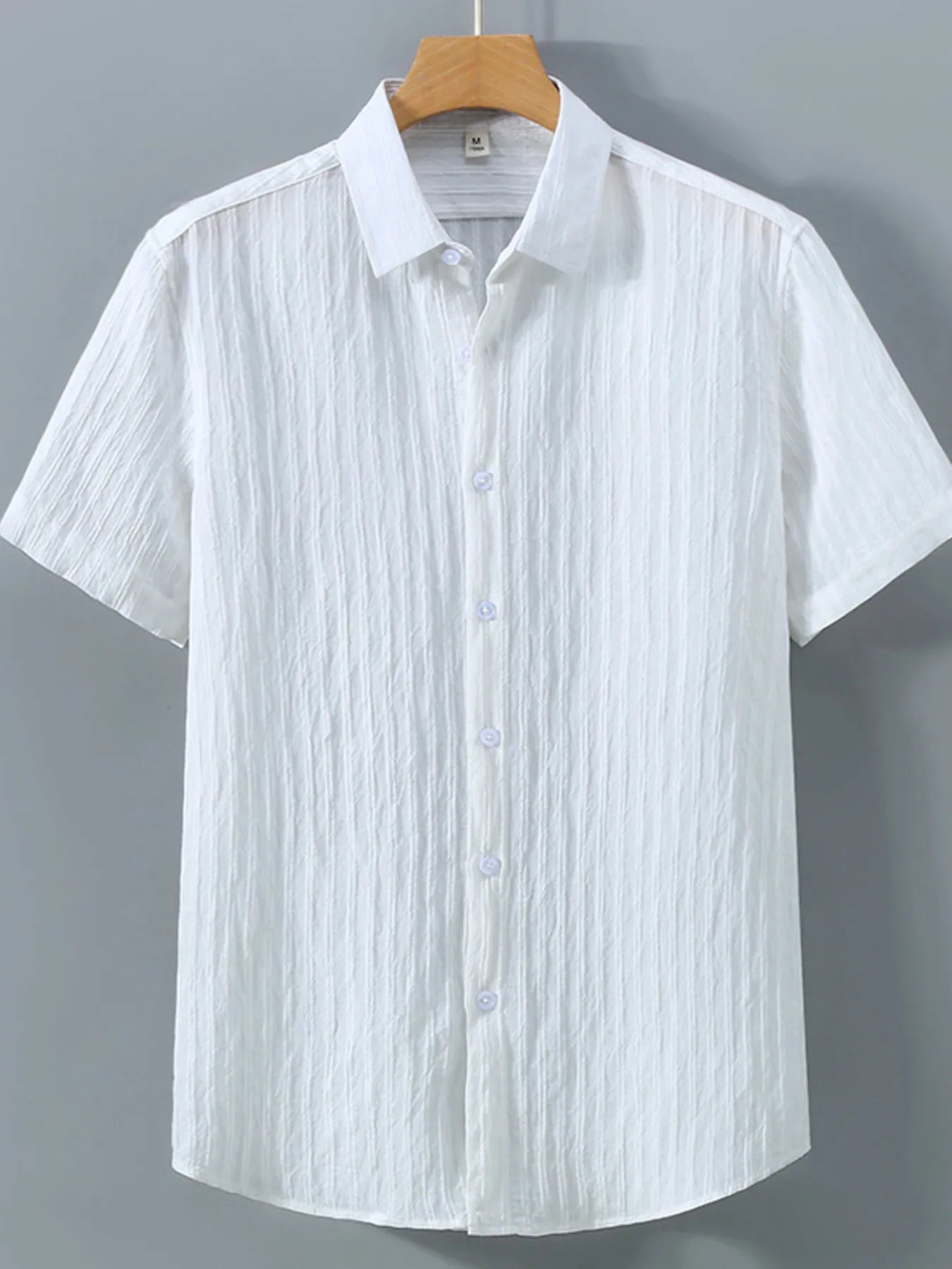 Men's Plus Size Button Up Short Sleeve Shirt - Tigbul's Variety Fashion Shop