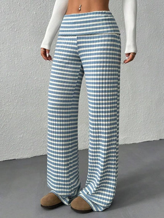 Striped Wide Leg Pants - Tigbul's Variety Fashion Shop