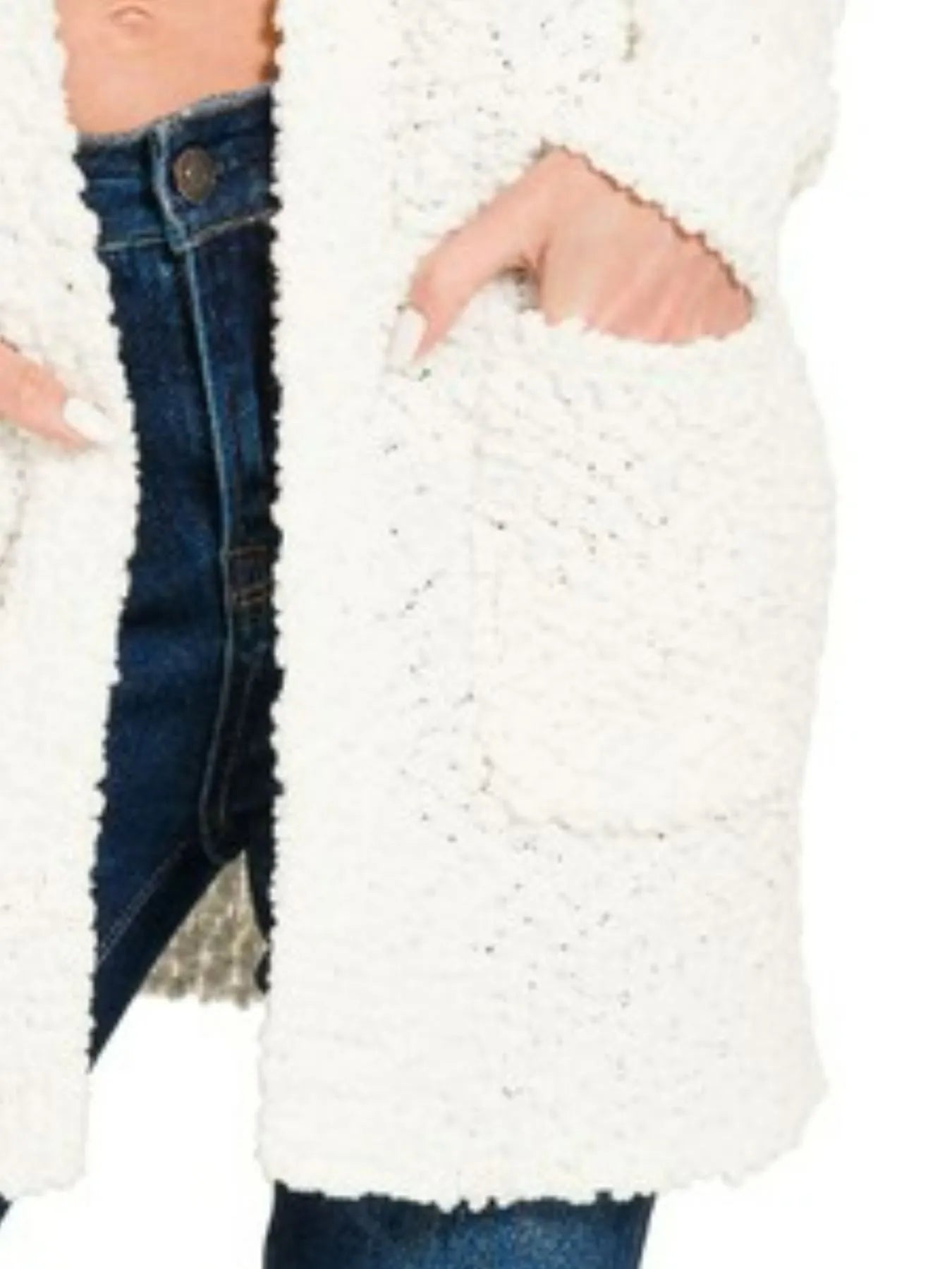 Zenana Long Sleeve Popcorn Sweater Cardigan with Pockets - Tigbul's Variety Fashion Shop