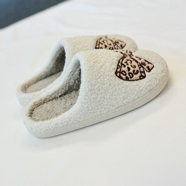 Emily Bow Cozy Lounge Slippers - Tigbul's Variety Fashion Shop