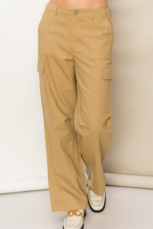 Weekend Chiller High Waist Cargo Pants - Tigbuls Variety Fashion