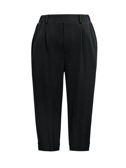 Pleated Detail Pants with Pockets - Tigbul's Variety Fashion Shop