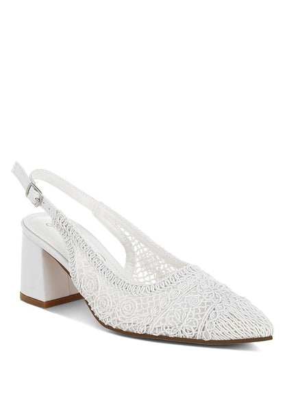 Tolina Woven Design Slingback Sandals - Tigbul's Variety Fashion Shop