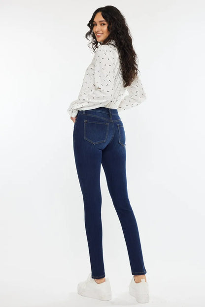 Kancan Mid Rise Super Skinny Jeans - Tigbul's Variety Fashion Shop