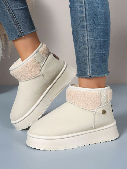 Platform Sherpa Lined Winter Boots - Tigbul's Variety Fashion Shop