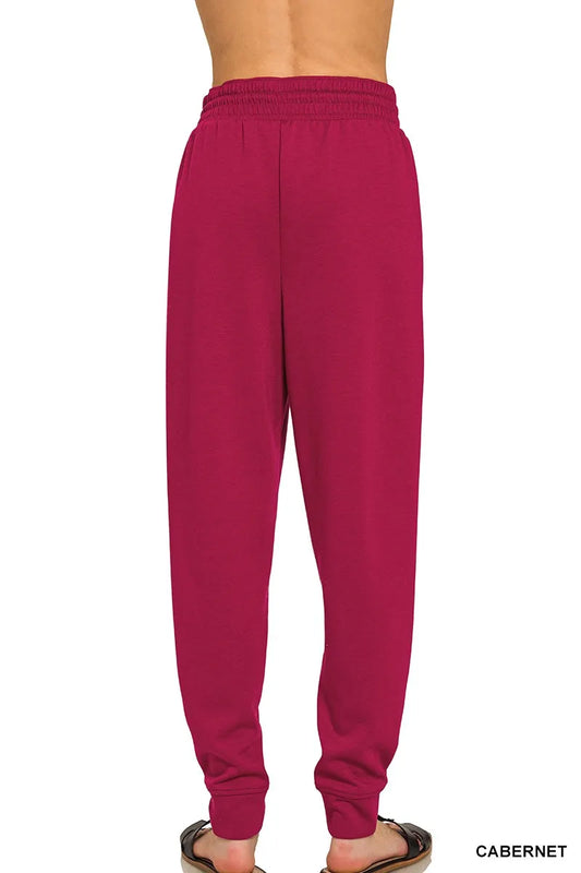 Zenana Drawstring Scuba Sweatpants with Pockets - Tigbul's Variety Fashion Shop