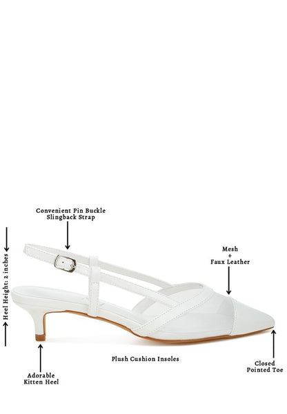 Temptress Mesh Slingback Sandals - Tigbul's Variety Fashion Shop