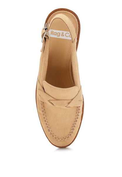 Nemykin Woven Strap Slingback Loafers - Tigbul's Variety Fashion Shop