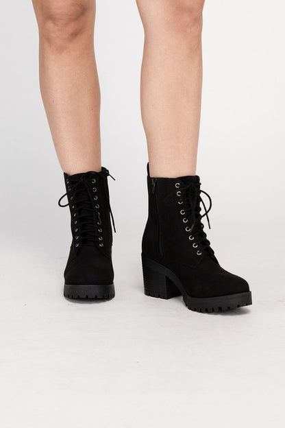 FUZZY Combat Boots - Tigbuls Variety Fashion