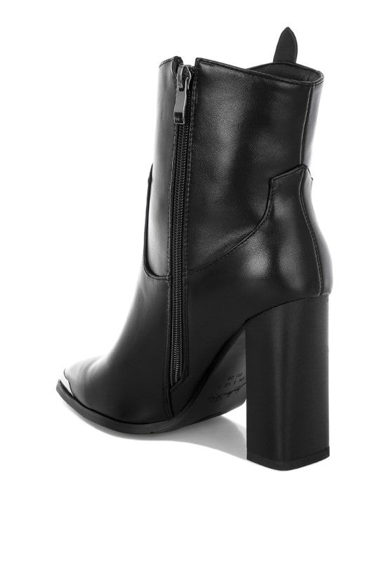 Hatter Pointed Toe Faux Leather Boots - Tigbul's Variety Fashion Shop