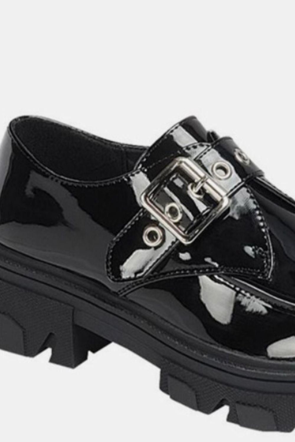 Forever Link Buckled Platform Lug Sole Loafers - Tigbul's Variety Fashion Shop