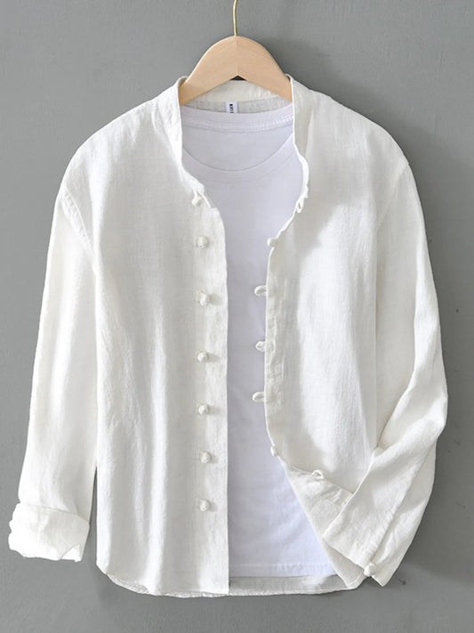 Men's Plus Size Button Up Long Sleeve Shirt - Tigbul's Variety Fashion Shop