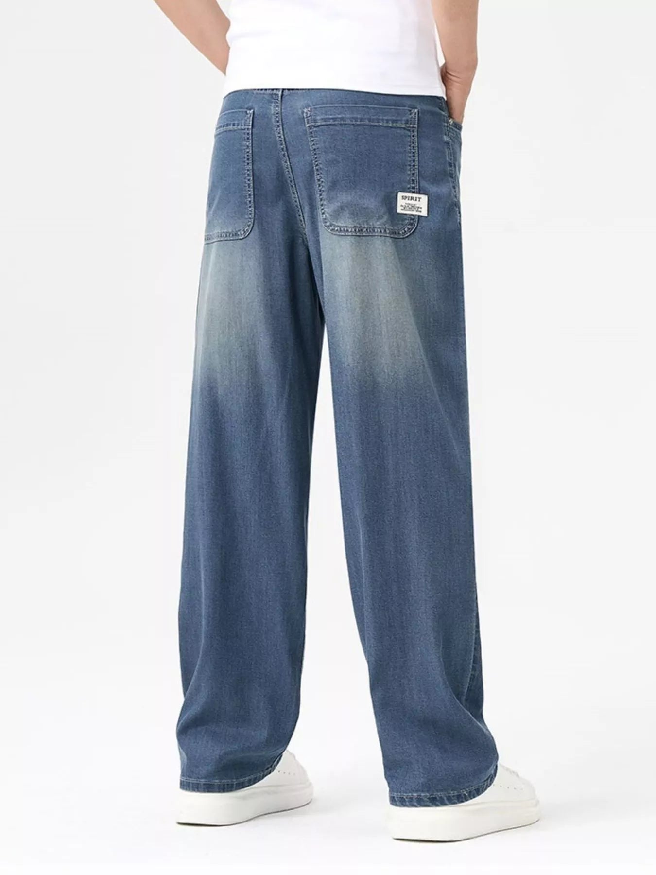 Men's Wash Wide Leg Jeans - Tigbul's Variety Fashion Shop