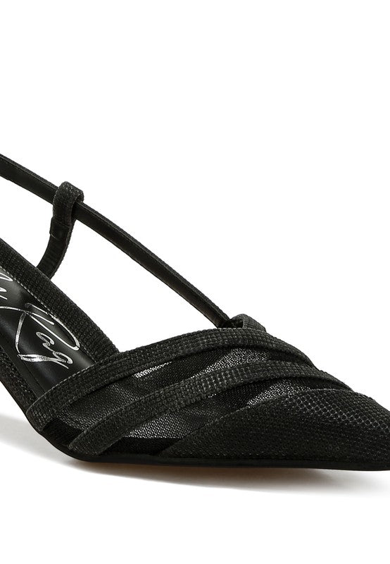 Daldra Kitten Heel Slingback Sandals - Tigbul's Variety Fashion Shop