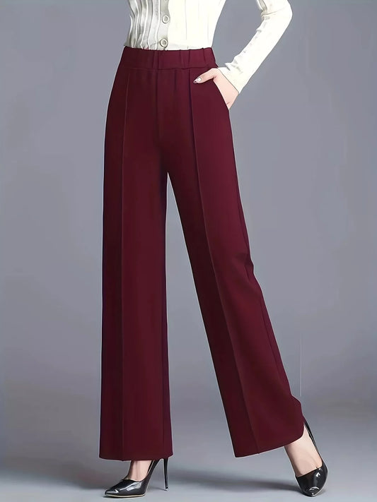 High-Waisted Wide Leg Pants - Tigbul's Variety Fashion Shop