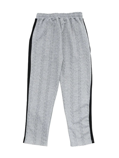Men's Full Size Textured Drawstring Pants Plus Size - Tigbul's Variety Fashion Shop