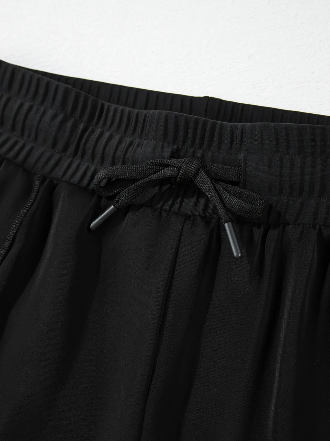 High Waisted Drawstring Swim Shorts - Tigbul's Variety Fashion Shop
