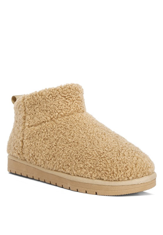 Anatole Fleece Exterior Fluffy Boots - Tigbul's Variety Fashion Shop