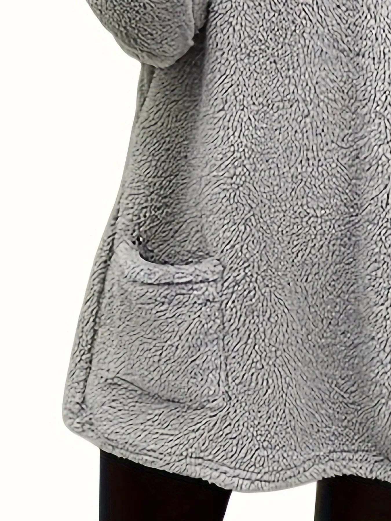 Fleece Long Sleeve Sweatshirt - Tigbul's Variety Fashion Shop