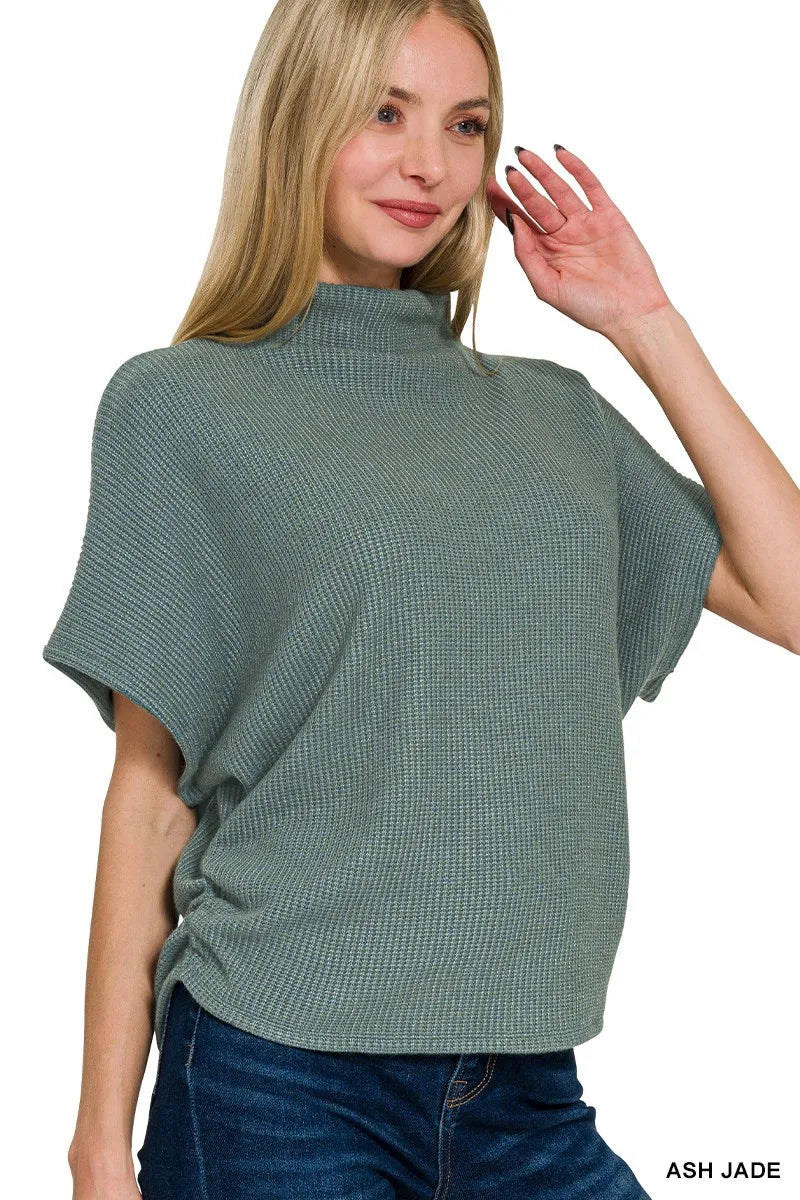 Zenana Mock Neck Top and Pants Sweater Set - Tigbul's Variety Fashion Shop
