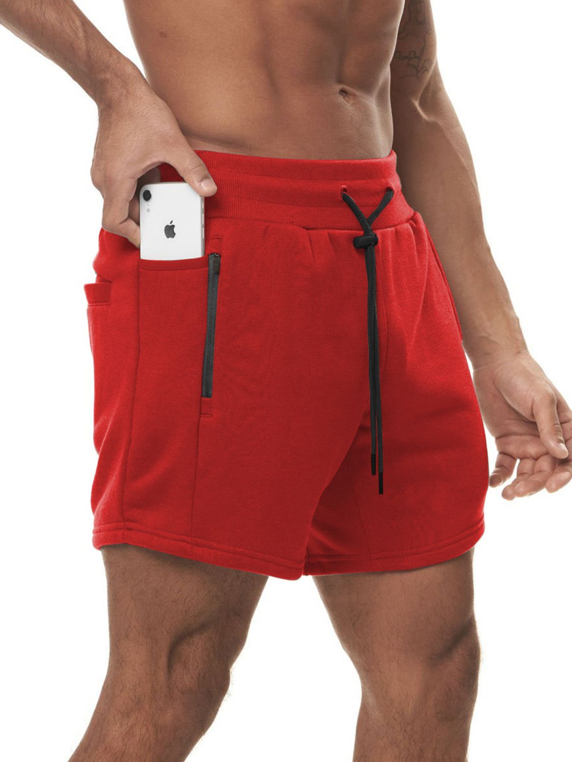 Men's Plus Size Drawstring High Waist Active Shorts - Tigbul's Variety Fashion Shop