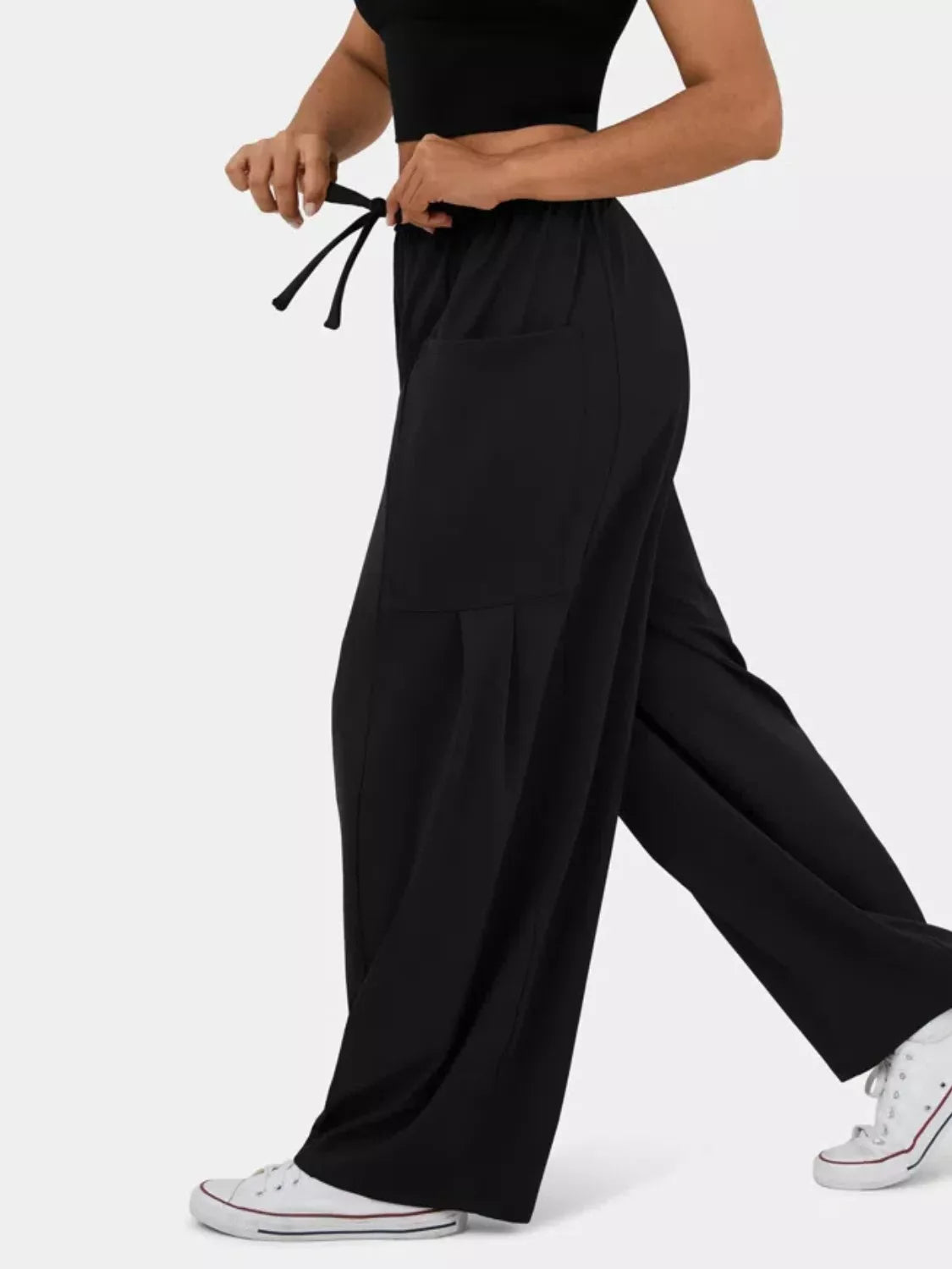 Relaxed Fit Drawstring Pants - Tigbul's Variety Fashion Shop